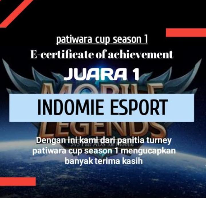 Selamat Kepada Perwakilan Tim e-Sport ITI, Juara 1 lomba Patiwara Cup