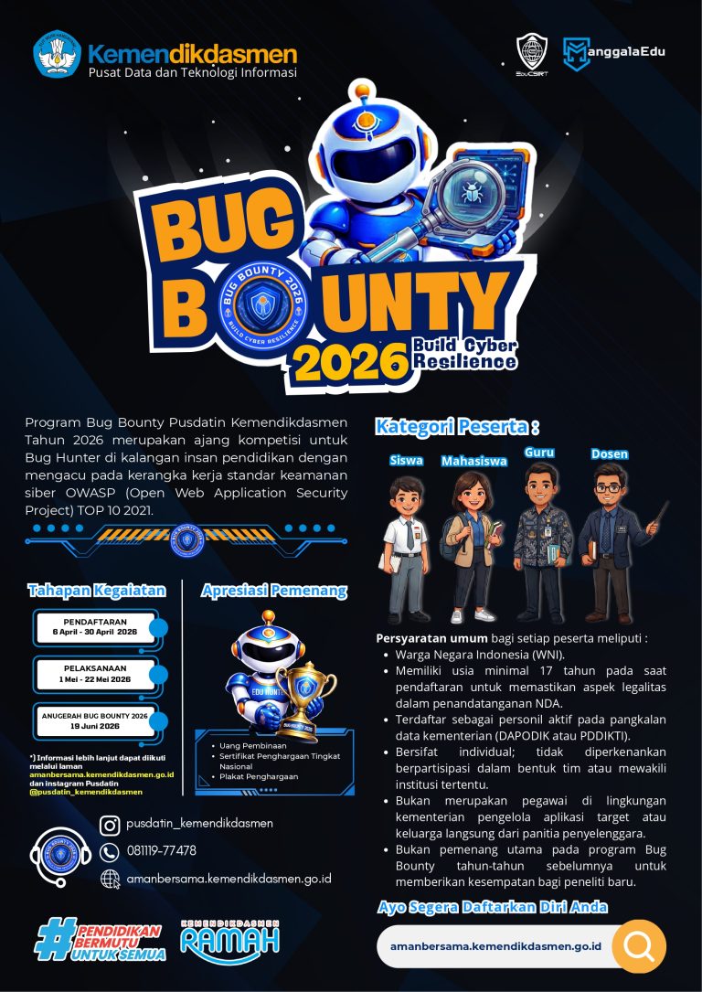 💻🔐 LOMBA BUG BOUNTY 2026 RESMI DIBUKA!