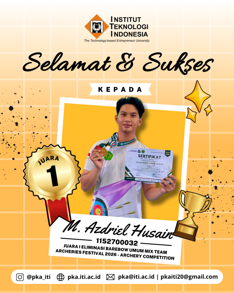 Mahasiswa ITI Raih Juara 1 Eliminasi Barebow Umum Mix Team pada Archeries Festival 2026